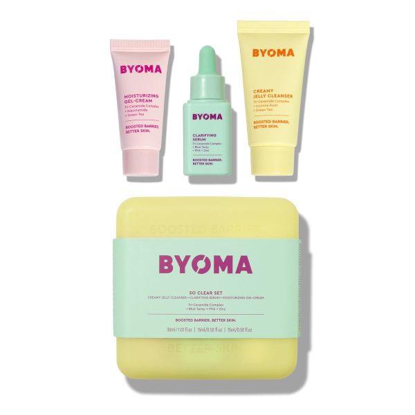 BYOMA Clarifying Starter Kit - Cleanser, Light Cream + Clarifying Serum - Image 2