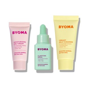 BYOMA Clarifying Starter Kit - Cleanser, Light Cream + Clarifying Serum
